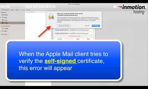 How to fix the Can’t verify the server error on the Mac Mail Client