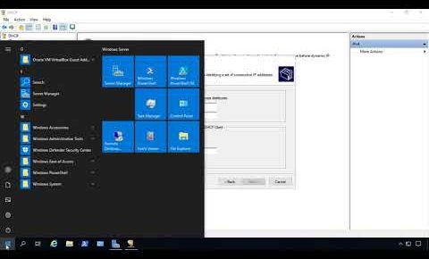 Windows Server 2019 How to install a DHCP Server