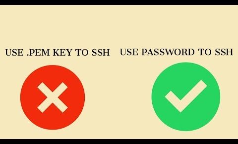 AWS EC2 tutorial: Use password to ssh into EC2 instances.