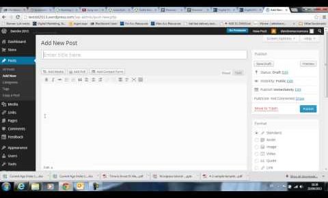 WordPress.com Menus Submenus, Pages, Post Categories