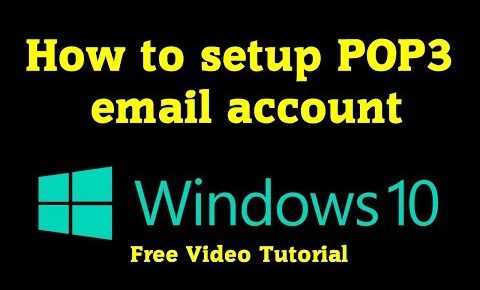 How to setup POP3 email account on Window 10 Mail – [ Windows 10 mail app – configure a POP 3 ]