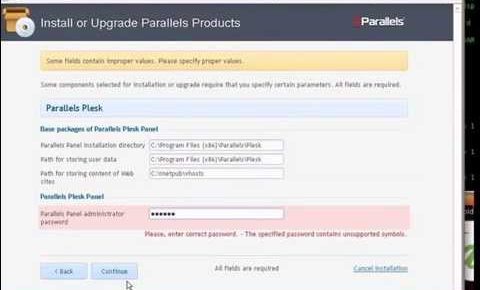 Parallels Plesk Installation in Windows Server