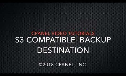 WHM Tutorials – The S3 Compatible Backup Destination