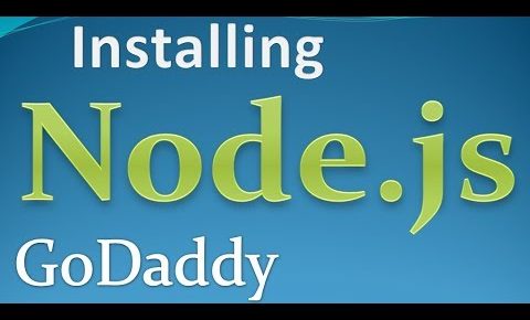 Installing node js on godaddy shared hosting