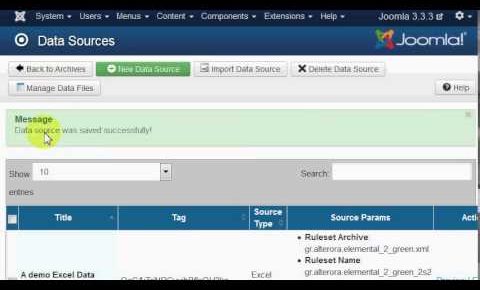 Import an Excel file into a Joomla article dynamically