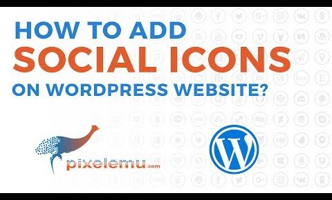 How to add social media icons on WordPress website?