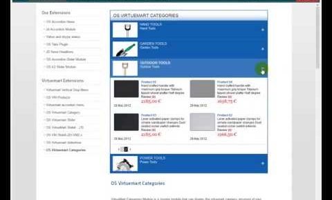 Virtuemart Categories Module for Joomla