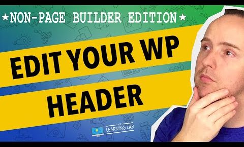 How To Edit The WordPress Header | WP Learning Lab