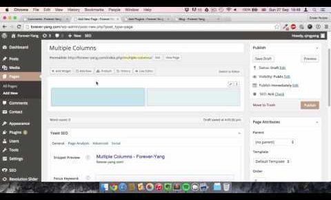 Create columns in posts and pages with WordPress and Page Builder by Siteorigin