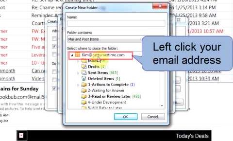 How to Create a Rule to Move e-mail to Specific Folder When it Arrives (Outlook 2010) – by TTM