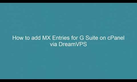 How to add MX entries for  G Suite on cPanel 2017