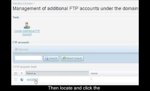 Video Tutorial – How to Change Your FTP Password From Plesk Control Panel