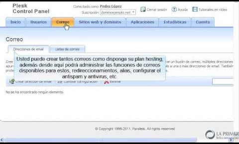 Conociendo el panel de control – Tutorial de Plesk (2 de 32)