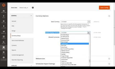 Magento 2 –  How to set up Multiple Currencies