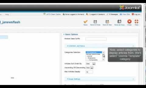 Joomla! 2.5 – JA Newflash Module