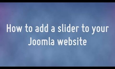 How to create a Joomla slideshow