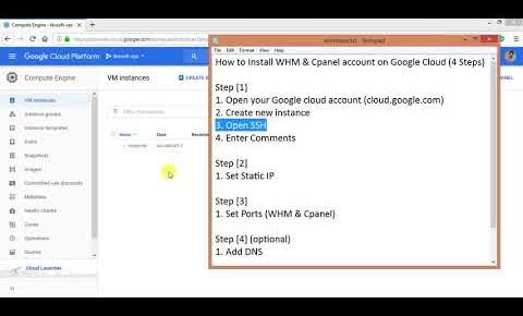 How to Install WHM & Cpanel account on Google Cloud (Step 1)