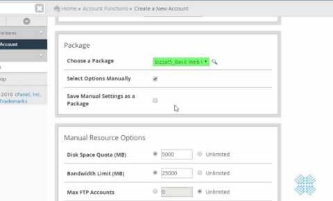 How to create a cPanel Account in WHM/cPanel in Detail