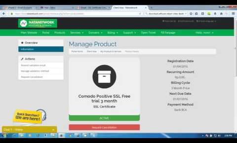 TUTORIAL: How to install HTTPS / SSL Comodo to cPanel