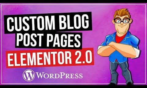 Custom WordPress Blog Page with Elementor 2.0