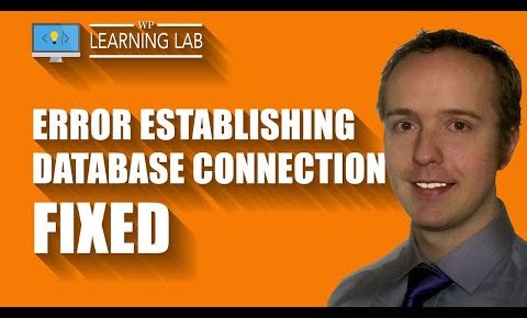 How to fix "Error establishing a database connection" | WP Learning Lab