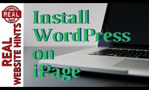 iPage WordPress Tutorial. How to install WordPress on iPage hosting.