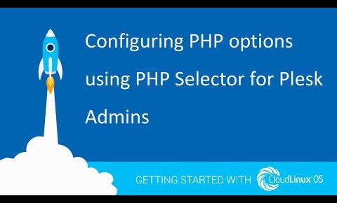 Configuring PHP options using PHP Selector for Plesk Admins