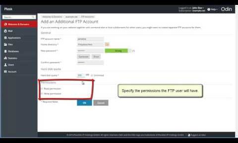 Plesk 12 5 Tutorial   Πως δημιουργώ FTP λογαριασμούς