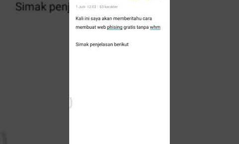 Cara Membuat Web Phising Gratis Tanpa Bayar