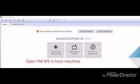 Windows server Virtual Machine image creation using VM Workstation