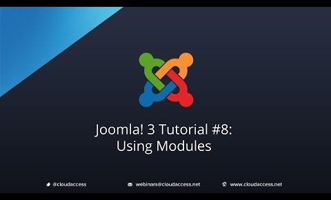 Joomla 3 Tutorial #8: Using Modules