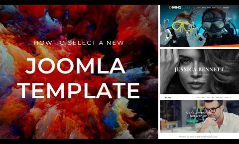 How to select a new Joomla template