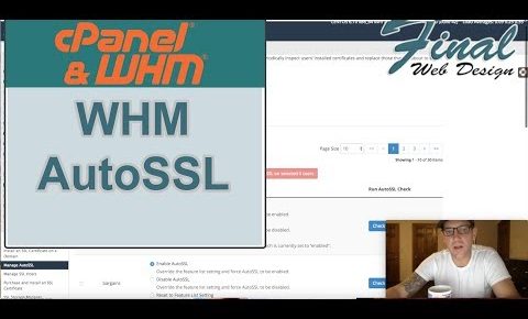 WHM / cPanel: AutoSSL Setup in WHM