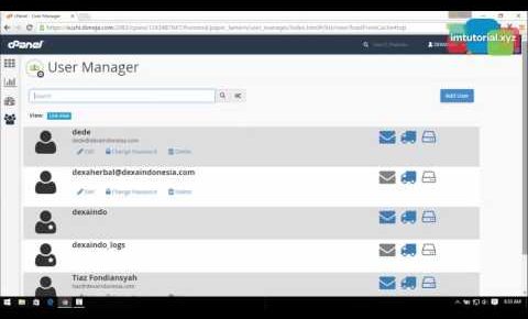 How to Set User Manager on Cpanel