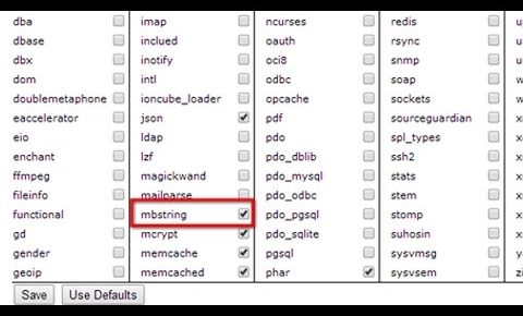 Cara Mengaktifkan mbstring via cPanel