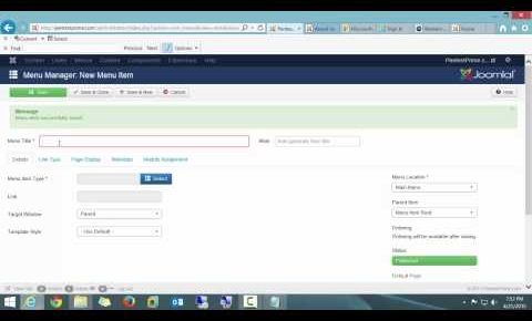 Joomla 3x Drop Down Submenu