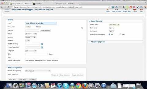 How to Create Side Menus Joomla 2.5