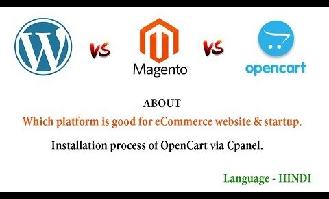 WordPress VS Magento VS OpenCart  | How to install OpenCart Part 1 in Hindi